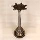 Handmade Nickel Plated Brass Oil Lamp with 7 Jyots for Prayer Room
