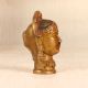 Brown Finish Traditional Brass Gauri Head Statue for Prayer Room