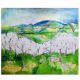 Canvas Painting of Scenery by Artist Rosemarie Gorke for Decoration