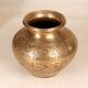 Beautiful Engraved Brass Holy Water Pot Crafted in Gujarat Art