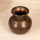 Dark Finish Engraved Brass Holy Water Pot Crafted in Gujarat