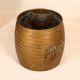 Traditional South Indian Brass Measurement Bowl in Vintage Finish