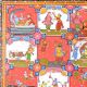 Beautiful Pattachitra Painting of Lord Krishna's Life for Decoration