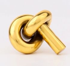 Handmade Solid Golden Brass Knot Cabinet Knob