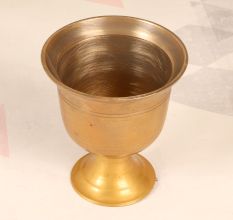 Golden Premium Brass Flower Pot in South Indian Art for Decor