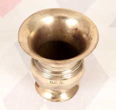 South Indian Handmade Brass Flower Pot in Traditional Design