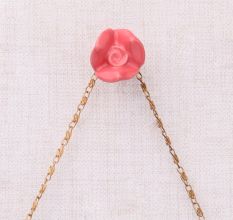 Pink Small Rose Ceramic Wall Hook