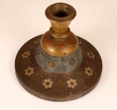 Handmade Floral Engraving Hookah Base Made of Brass Copper Metal