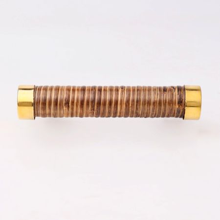 Natural Small Round Rattan Cabinet Handles (6 Inch)