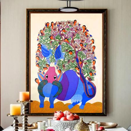 Traditional Art Form of Gond Painting by Padma Shri Durgabai Vyam