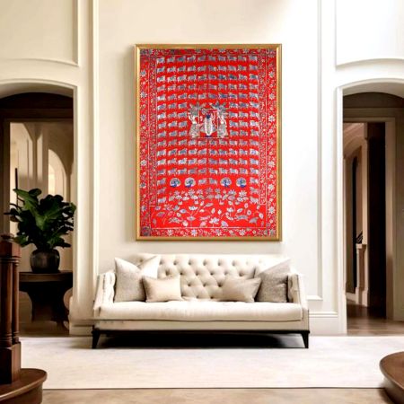 Vintage Lord Shrinathji (Lord Krishna) Pichwai Painting on Cloth