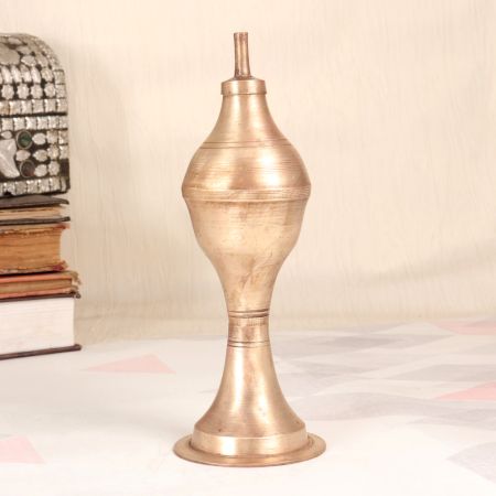 Vintage Finest Quality Brass Oil Lamp from Central India
