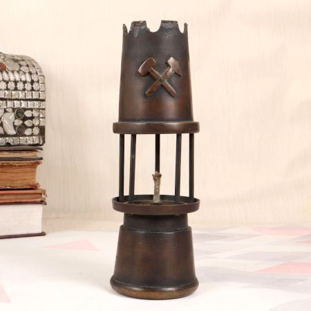 English Art Handmade Brass Oil Lamp for Home Decoration