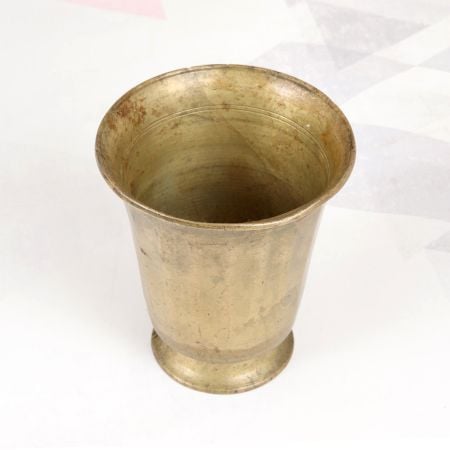 Handmade Finest Brown Brass Holy Water Panchpatra Cup
