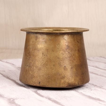 Handcrafted South Indian Holy Panchpatra Pot Made of Brass