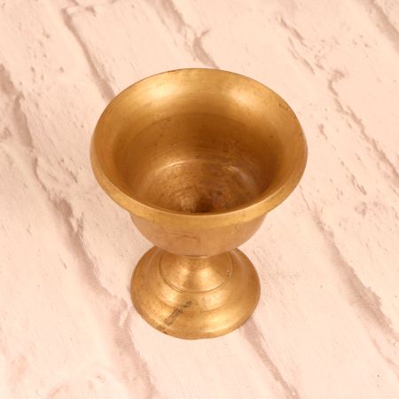 Handmade Holy Brass Panchpatra Cup for Hindu Rituals