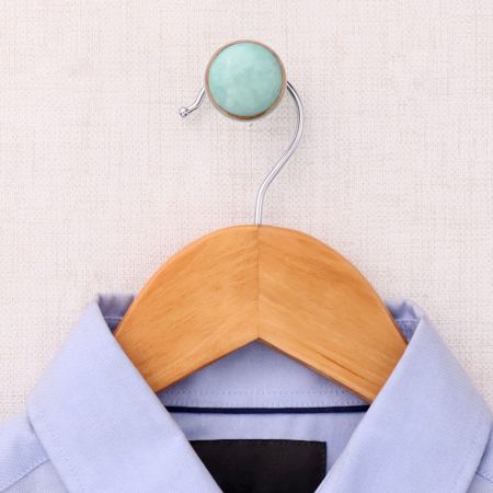 Sea Green Crackle Ceramic Wall Hook