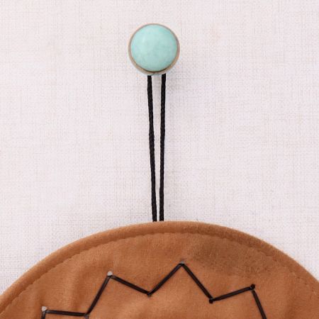 Sea Green Crackle Ceramic Wall Hook