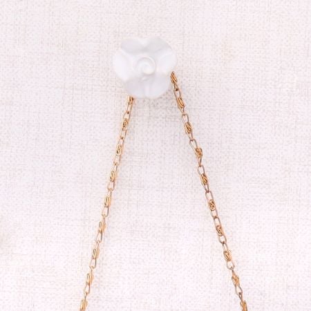White Small Rose Ceramic Wall Hook