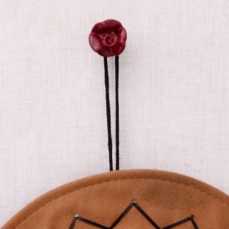 Cherry Small Rose Ceramic Wall Hook