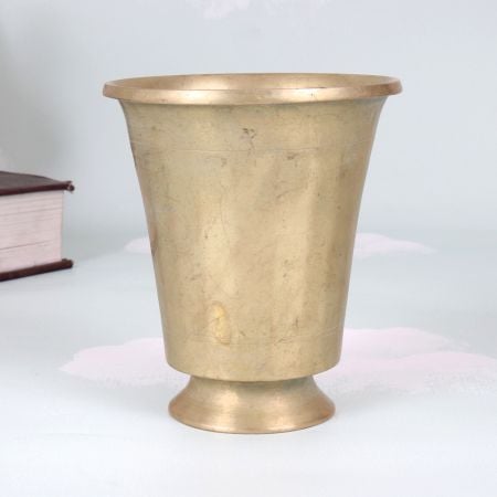 South Indian Art Handmade Brass Holy Glass for Rituals