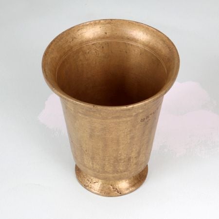 Handcrafted South Indian Holy Brass Glass for Prayer Room