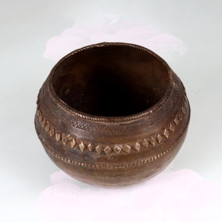Handcrafted Indian Brass Measurement Bowl in Vintage Finish