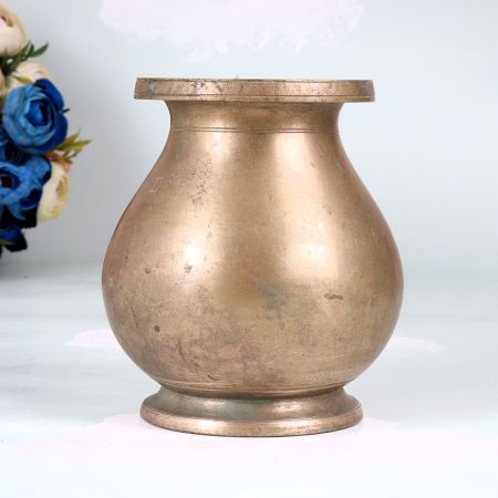 Indian Traditional Handcrafted Brass Holy Pot for Rituals