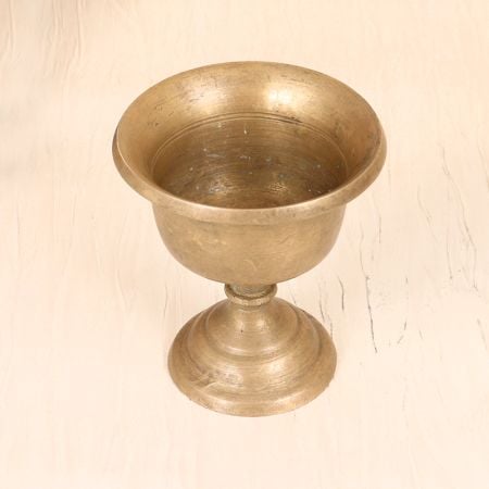 Handcrafted Sturdy Brass Kumkum Tilak Cup for Prayer Room