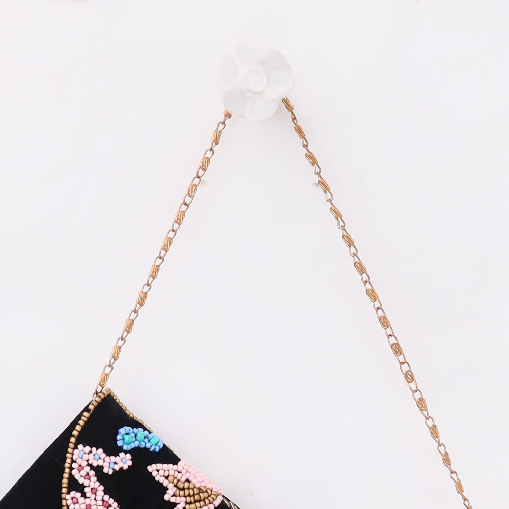 White Small Rose Ceramic Wall Hook