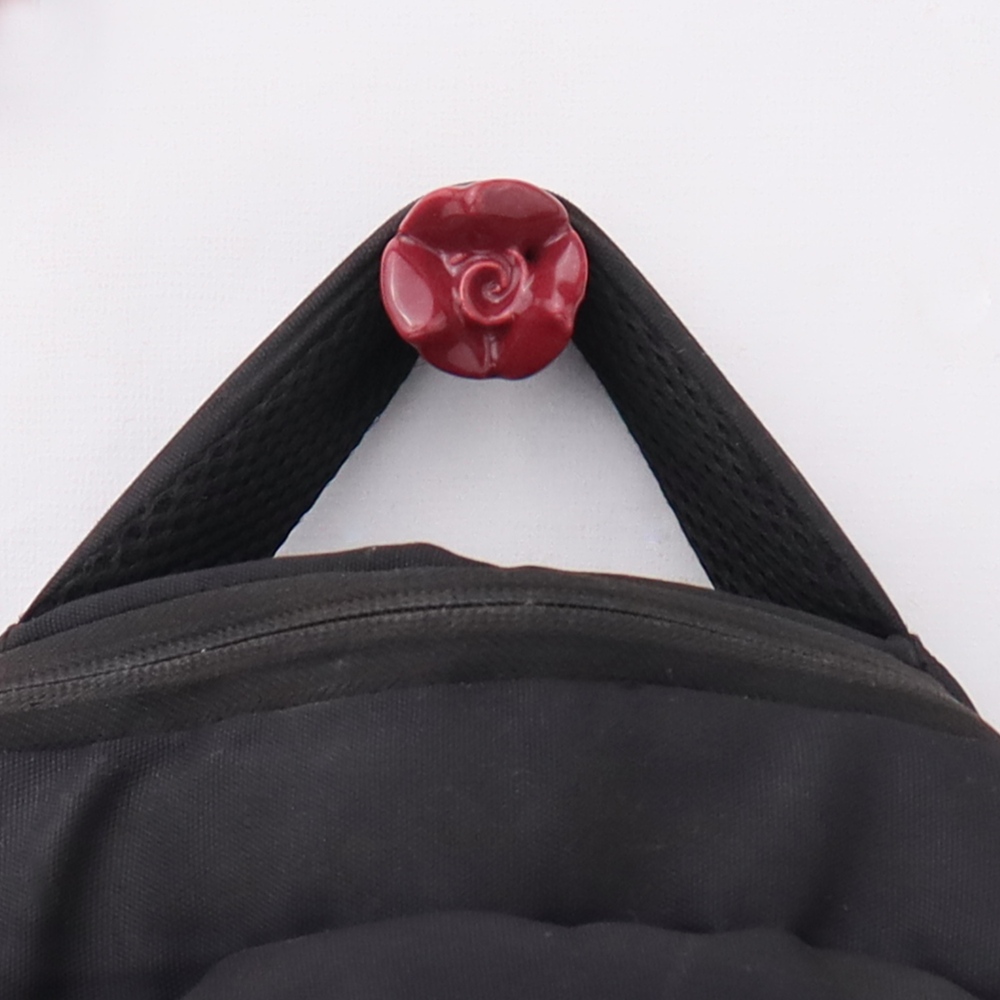 Cherry Small Rose Ceramic Wall Hook