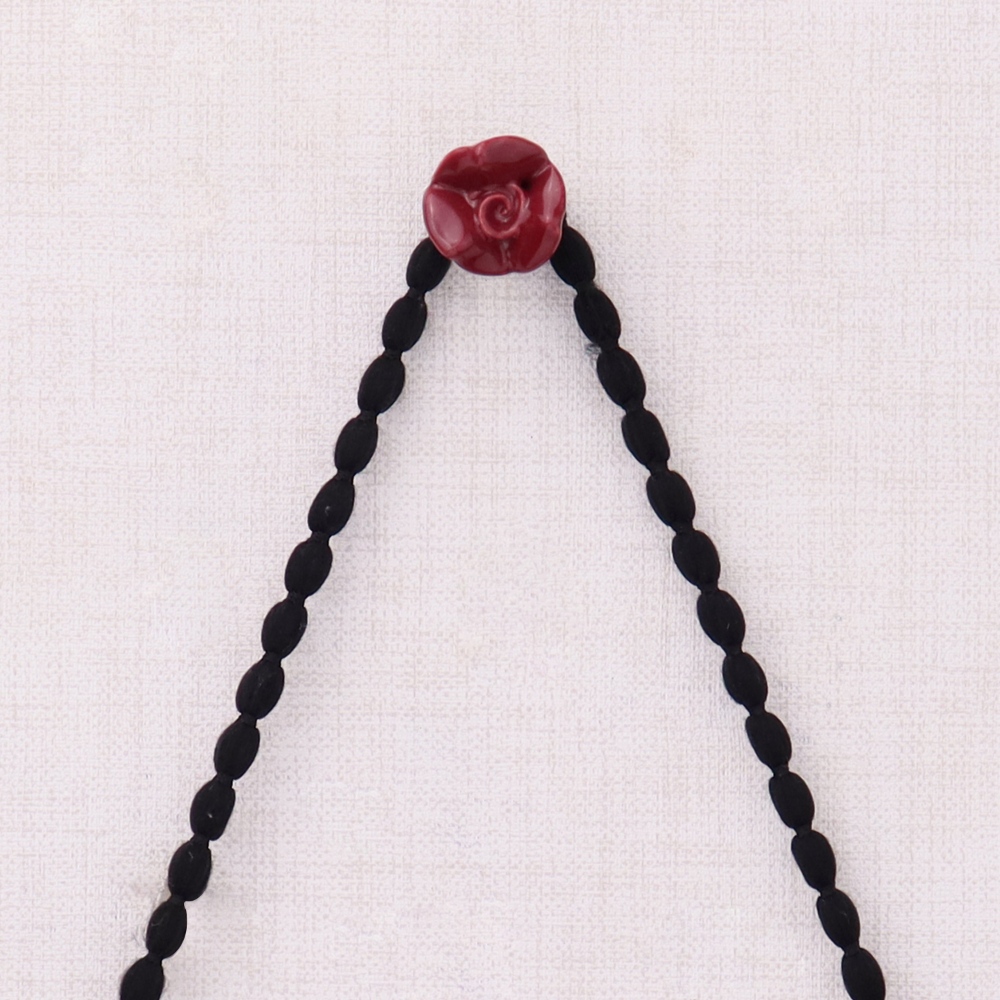 Cherry Small Rose Ceramic Wall Hook