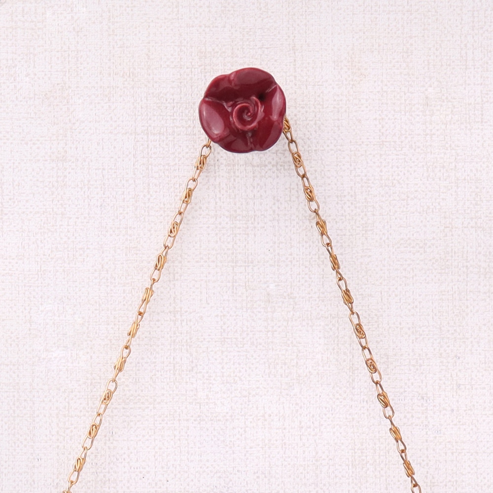 Cherry Small Rose Ceramic Wall Hook