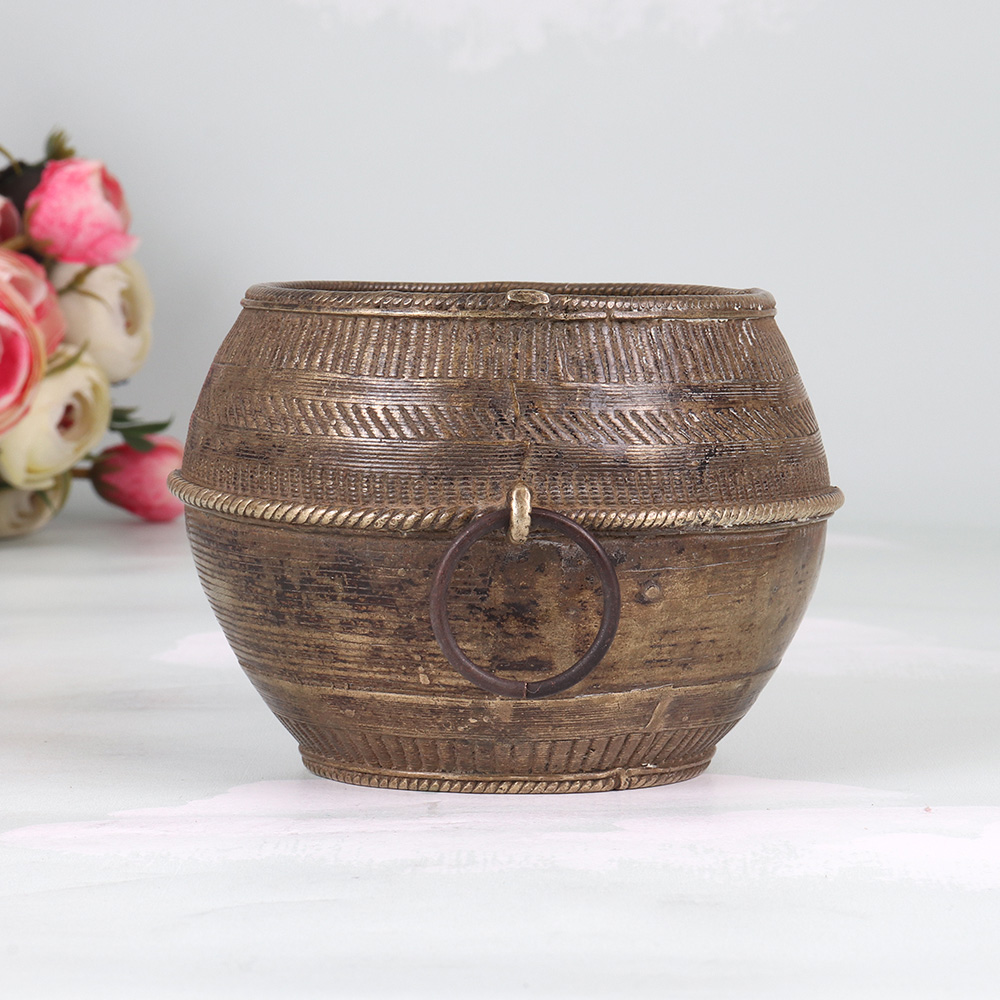 Vintage Finish Brass Measurement Bowl for Indoor Decoration