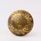 Modern Brass Floral Drawer Knobs