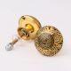 Modern Brass Floral Drawer Knobs
