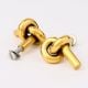 Handmade Solid Golden Brass Knot Cabinet Knob