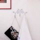 Modern Black White Bow Shape Iron Hook