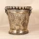 Handmade Brass Nickel Plated Bucket Planter for Decoration