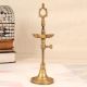 High-Quality Traditional Brass Oil Lamp with Adjustable Height