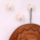 Baby Elephant Shape Ceramic Wall Hooks-3 Pieces