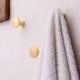 Gold Round Shape Brass Modern Wall Hooks-3 Pieces