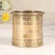 Beautiful Engraved Brass Panchpatra Pot for Hindu Rituals