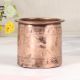 Engraved Beautiful Finest Copper Panchpatra Pot for Hindu Rituals
