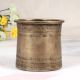 Plain Brown Finish Brass Panchpatra Pot for Hindu Rituals