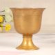 Golden Premium Brass Flower Pot in South Indian Art for Decor