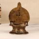 Elegant Brown Handcrafted Oil Lamp Made of Finest Brass