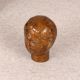 Brown Handmade Brass Small Lady Head for Home Decor