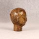 Brown Handmade Brass Small Lady Head for Home Decor