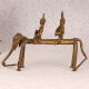 Tribal Art Vintage Brass Elephant with Two Rider for Decoration